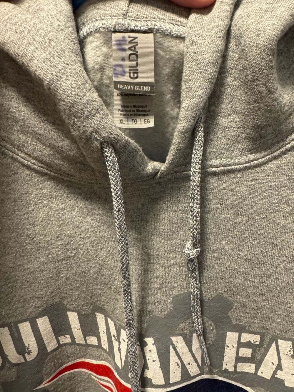 Sullivan East Iron Patriots Graphic Hoodie Sweatshirt Gray - Picture 4 of 4